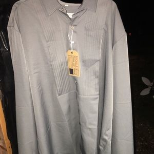 Men’s XL gray tuxedo shirt